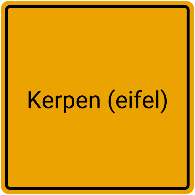 Meldebestätigung Kerpen (Eifel)